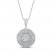 Diamond Necklace 1/8 ct tw Sterling Silver 18"