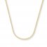 Wheat Chain Necklace 14K Yellow Gold 24" Length