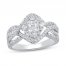 Diamond Ring 1 ct tw 10K White Gold