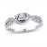 Diamond Promise Ring 1/6 ct tw Round-cut Sterling Silver