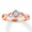 Diamond Fashion Ring 1/5 ct tw 10K Rose Gold