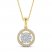 Diamond Necklace 1/2 ct tw Round-cut 10K Two-Tone Gold