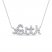 Diamond Faith Necklace 1/8 ct tw 10K White Gold 18"