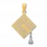 Graduation Cap Charm 14K Yellow Gold