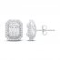 Neil Lane Diamond Earrings 3/8 ct tw Baguette/Round-Cut 14K White Gold