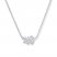 Diamond Leaf Necklace 1/10 ct tw Round-cut 10K White Gold
