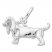 Basset Hound Charm Sterling Silver