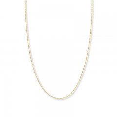 20" Figaro Chain Necklace 14K Yellow Gold Appx. 1.28mm