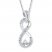 Diamond Necklace 1/5 ct tw Round-cut Sterling Silver