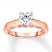 Diamond Solitaire Ring 1-1/8 Carats tw 14K Rose Gold