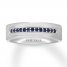 Neil Lane Men's Natural Sapphire Wedding Band 14K White Gold