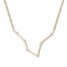 Pisces Zodiac Necklace 1/10 ct tw Diamonds 10K Yellow Gold