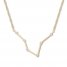 Pisces Zodiac Necklace 1/10 ct tw Diamonds 10K Yellow Gold