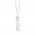 Hallmark Diamonds "Beloved" Necklace 1/5 ct tw Round-Cut Sterling Silver/10K Rose Gold 18"