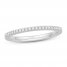 Diamond Wedding Band 1/10 ct tw 14K White Gold