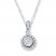 Diamond Necklace 1/4 Carat tw Sterling Silver