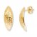 Tapered Curved Earrings 14K Yellow Gold