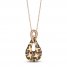 Le Vian Chocolatier Diamond Necklace 5/8 ct tw 14K Strawberry Gold 18"