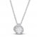 Diamond Necklace 1/3 ct tw Round-cut 14K White Gold 18"