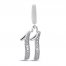 True Definition Number 11 Charm with Diamonds Sterling Silver