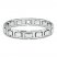 Men's Link Bracelet White Tungsten 8.5" Length
