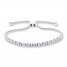 Bolo Bracelet 1/15 ct tw Diamonds Sterling Silver