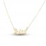 Kiss Necklace 10K Yellow Gold 18"