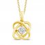 Center of Me Diamond Necklace 1/20 ct tw 10K Yellow Gold 18"