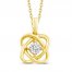 Center of Me Diamond Necklace 1/20 ct tw 10K Yellow Gold 18"