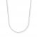 Cable Chain Necklace 14K White Gold 18" Length