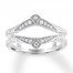 Diamond Enhancer Ring 1/3 ct tw Round-cut 14K White Gold