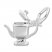 Teapot Charm Sterling Silver