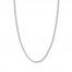 18" Textured Rope Chain 14K White Gold Appx. 2.15mm