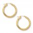 Hoop Earrings 14K Yellow Gold 25mm