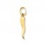 Italian Horn Charm 14K Yellow Gold