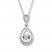 Previously Owned Unstoppable Love 1/3 ct tw Round-cut 10K White Gold Necklace
