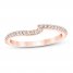 Diamond Wedding Band 1/6 ct tw Round-cut 14K Rose Gold