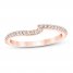 Diamond Wedding Band 1/6 ct tw Round-cut 14K Rose Gold