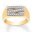 Men's Ring 1/4 ct tw Diamonds 10K Yellow Gold