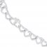 Heart Link Bracelet Sterling Silver