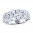 THE LEO Diamond Anniversary Ring 3 ct tw Round-Cut 14K White Gold