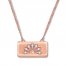 Emmy London Diamond Clutch Necklace 1/10 ct tw 10K Rose Gold