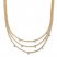 Diamond Triple Rope Chain Necklace 1/20 ct tw 10K Yellow Gold