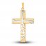 Faith Cross Charm 14K Two-Tone Gold