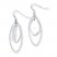 Oval Dangle Earrings Sterling Silver