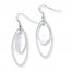 Oval Dangle Earrings Sterling Silver