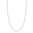Adjustable 22" Sparkling Chain 14K Rose Gold Appx. 1.15mm