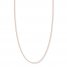 Adjustable 22" Sparkling Chain 14K Rose Gold Appx. 1.15mm