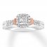 Diamond Engagement Ring 3/8 ct tw 10K Two-Tone Gold