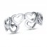 Heart Toe Ring Sterling Silver